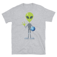 Bowling Alien Short-Sleeve Unisex T-Shirt