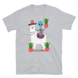 Alien on Llama Short-Sleeve Unisex T-Shirt