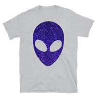 Purple Alien Short-Sleeve Unisex T-Shirt