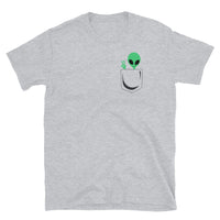 Pocket Alien Short-Sleeve Unisex T-Shirt