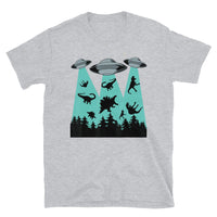 Dino Abduction 1 Short-Sleeve Unisex T-Shirt