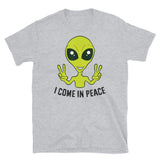 I Come in Peace Alien Short-Sleeve Unisex T-Shirt