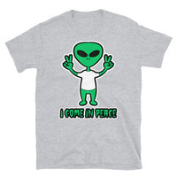 I Come in Peace Alien Short-Sleeve Unisex T-Shirt