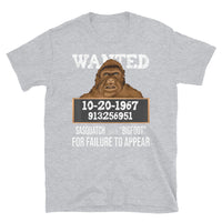 Bigfoot Wanted Short-Sleeve Unisex T-Shirt