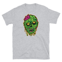 Melting Zombie Head Short-Sleeve Unisex T-Shirt