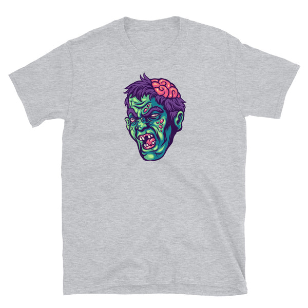 Scary Zombie Head Short-Sleeve Unisex T-Shirt