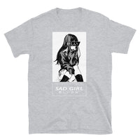 Anime Sad Girl Short-Sleeve Unisex T-Shirt