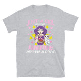 Just a Girl Who Loves Anime, Ramen, & Cats Short-Sleeve Unisex T-Shirt