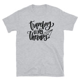 Traveling is My Therapy Short-Sleeve Unisex T-Shirt