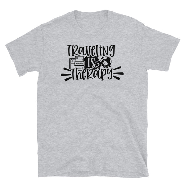 Traveling is My Therapy 2 Short-Sleeve Unisex T-Shirt