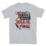 Cuddle and Watch Horror Movies Short-Sleeve Unisex T-Shirt