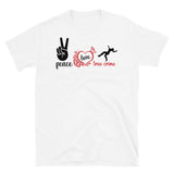 Peace Love & True Crime Short-Sleeve Unisex T-Shirt