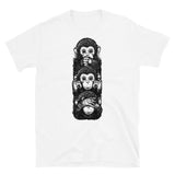 Speak, Hear, See No Evil Monkeys Short-Sleeve Unisex T-Shirt