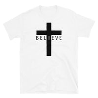 I Believe Cross Short-Sleeve Unisex T-Shirt