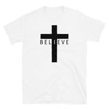 I Believe Cross Short-Sleeve Unisex T-Shirt