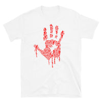 Zombie Bloody Handprint Short-Sleeve Unisex T-Shirt