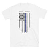 Thin Blue Line Honor & Respect Short-Sleeve Unisex T-Shirt