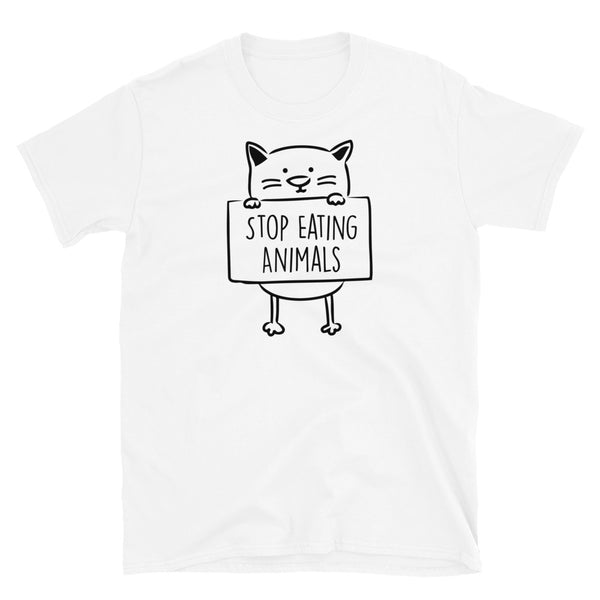 Stop Eating Animals Short-Sleeve Unisex T-Shirt