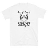 Plans with My Cat Short-Sleeve Unisex T-Shirt