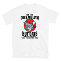 Cats Don't Tell the Police Short-Sleeve Unisex T-Shirt