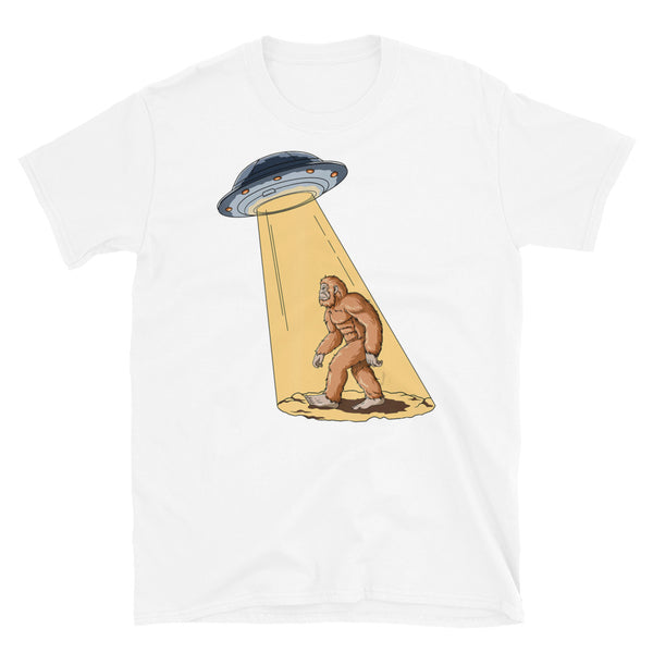 Abducting Bigfoot Short-Sleeve Unisex T-Shirt