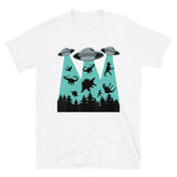 Dino Abduction 1 Short-Sleeve Unisex T-Shirt