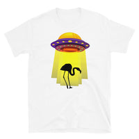 Flamingo Abduction Short-Sleeve Unisex T-Shirt