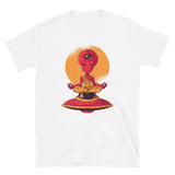 Alien Meditating Short-Sleeve Unisex T-Shirt