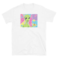 Alien Pizza Art Short-Sleeve Unisex T-Shirt