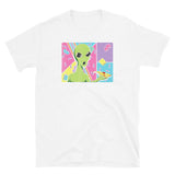 Alien Pizza Art Short-Sleeve Unisex T-Shirt