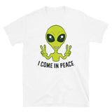 I Come in Peace Alien Short-Sleeve Unisex T-Shirt