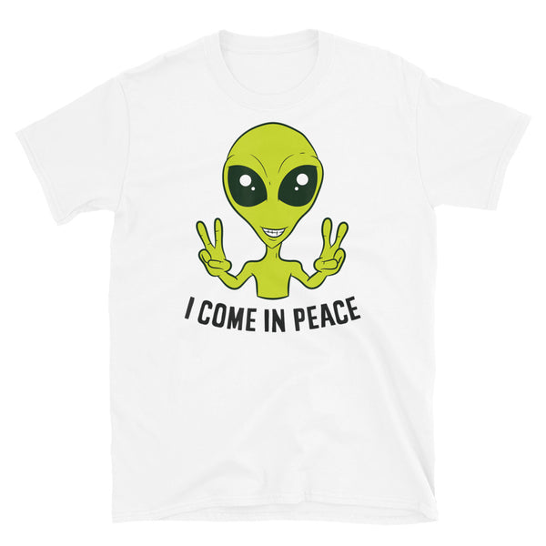 I Come in Peace Alien Short-Sleeve Unisex T-Shirt