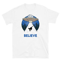 Believe (Cat UFO) Short-Sleeve Unisex T-Shirt