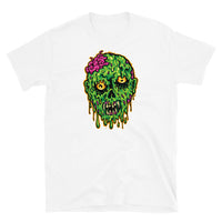 Melting Zombie Head Short-Sleeve Unisex T-Shirt