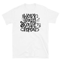 Work Travel Save Repeat Short-Sleeve Unisex T-Shirt