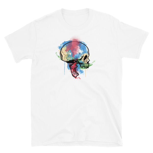 Watercolor Skull 4 Short-Sleeve Unisex T-Shirt