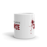 Horror Movie Junkie White glossy mug