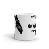 Floridaman Silhouette White glossy mug