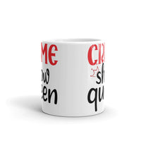 Crime Show Queen White glossy mug