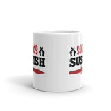 Sounds Suspish White glossy mug