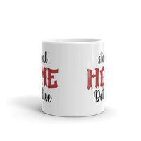 Stay at Home Detective White glossy mug