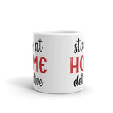 Stay at Home Detective White glossy mug