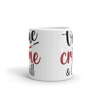 True Crime & Chill White glossy mug