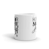 Horror Movie Addict White glossy mug