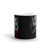 Horror Movie Addict White glossy mug