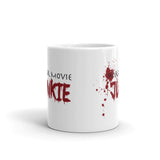 Horror Movie Junkie White glossy mug