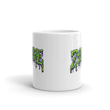 Zombie White glossy mug