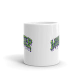 Monster White glossy mug