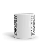 Psalm 27 White glossy mug