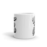 Never Stop Hustle White glossy mug